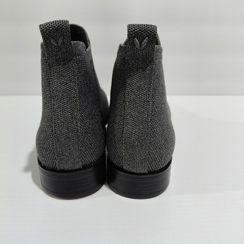 Vivaia Grey Knit Square Toe Chelsea Ankle Boot Women 39 Sustainable Eco Friendly - Picture 9 of 14